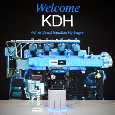 Kohler Engines predstavlja vodikovu tehnologiju s novim KDH motorom